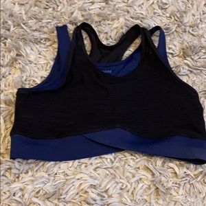 Ivy Park black and blue sports bra